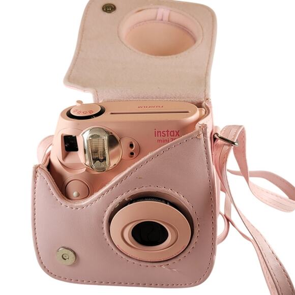 Fujifilm Instax Mini 7S Pink Instant Film Camera With Case Album Bundle - Picture 10 of 16